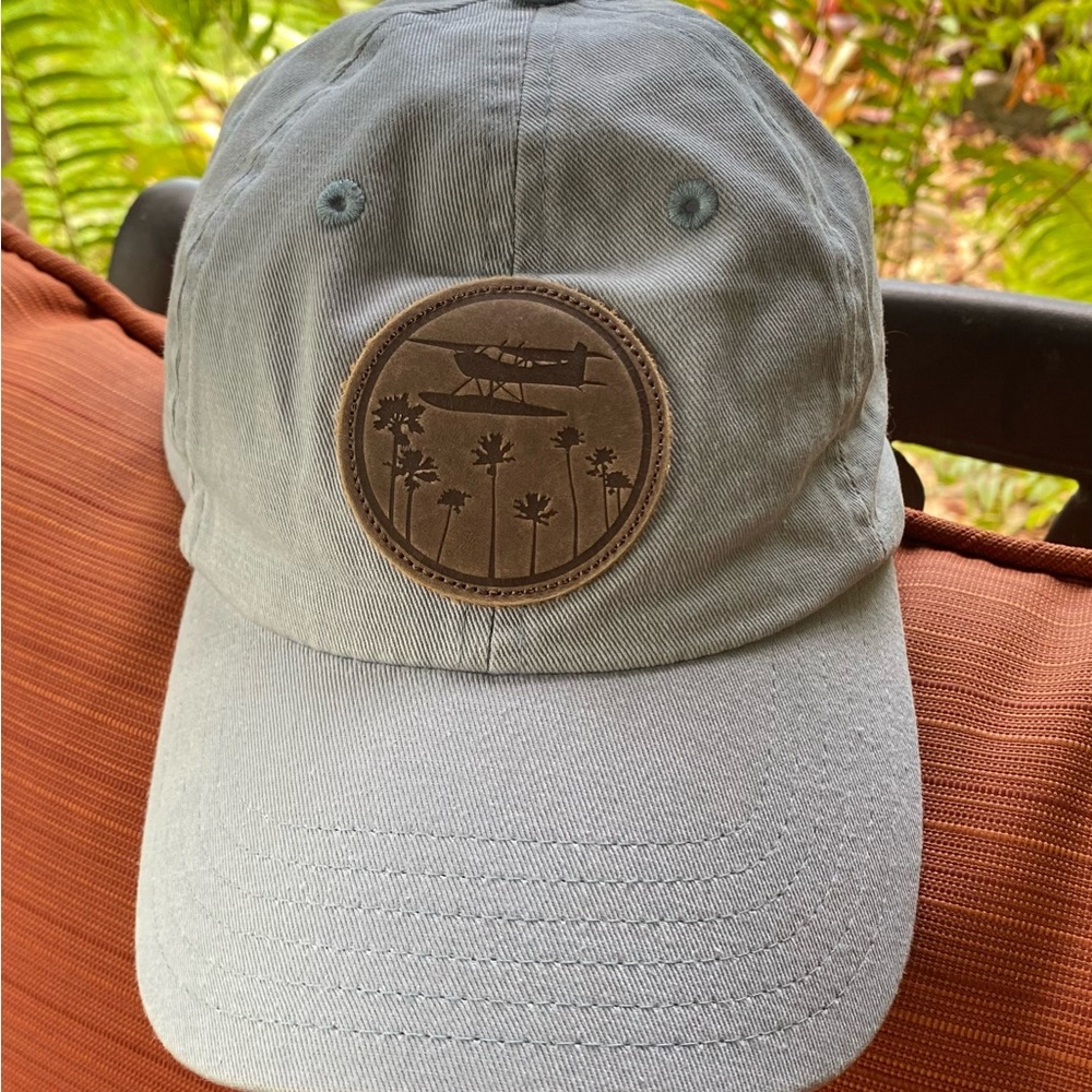 Vineyard Vines Gray Logo Strap Back Hat Adjustable Baseball Cap